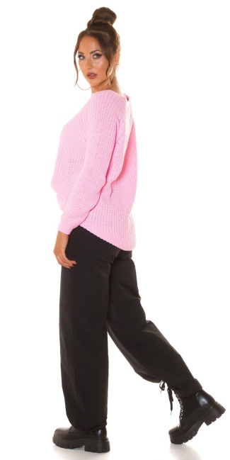 Tredy Basic comfy fit Pullover Pink